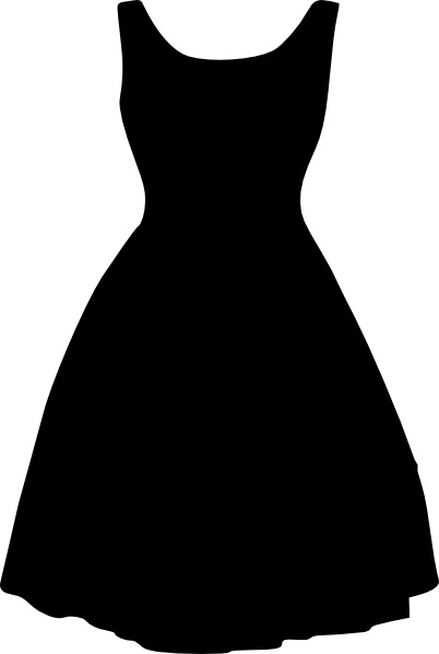 dress clipart black white - photo #38