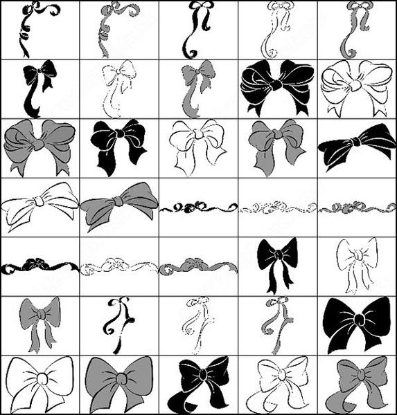 Free on Ribbon Bow Brush Photoshop Brushes For Free Download