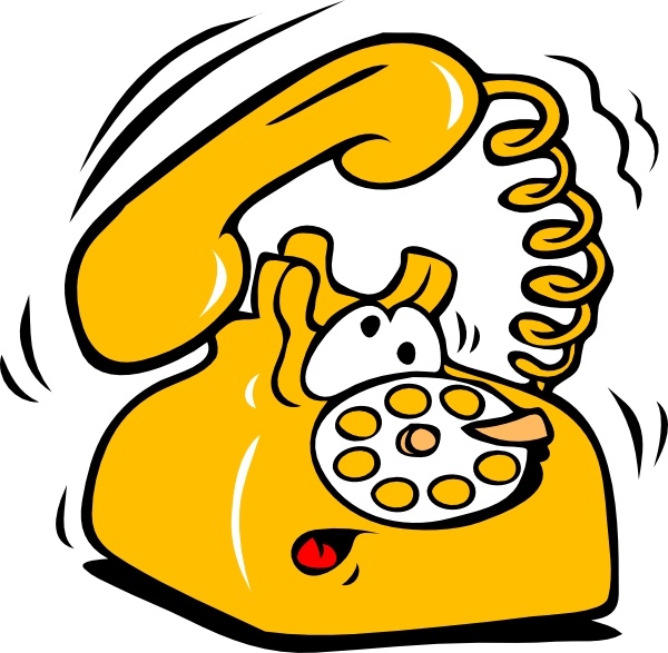 Ringing Phone clip art Free vector in Open office drawing