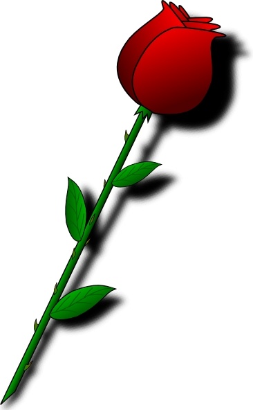 clipart red rose bud - photo #37