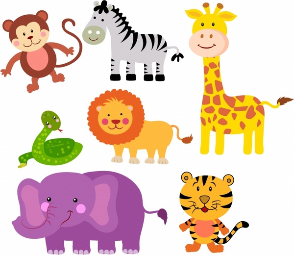 Safari Animals Free vector in Adobe Illustrator ai ( .AI