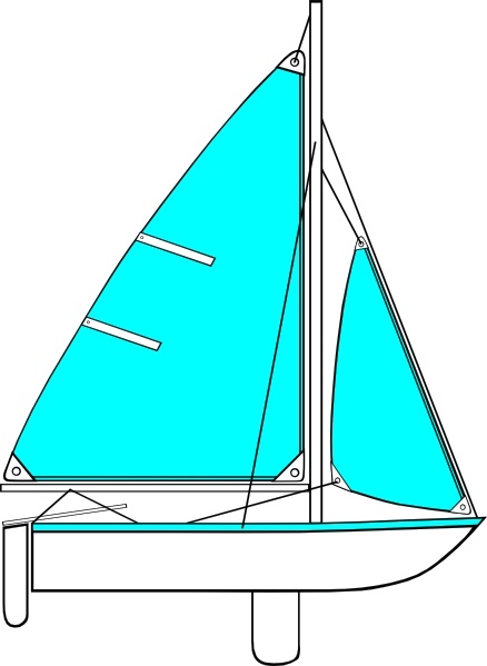 Sailboat Illustration clip art Free vector in Open office drawing svg