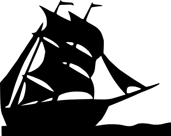 Silhouette Clip  on Sailing Boat Silhouette Clip Art Vector Clip Art   Free Vector For