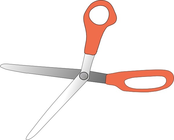 clip art scissor. Scissors Wide Open clip art