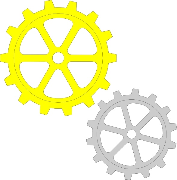 Bicycle Vector on Gears Clip Art Vector Clip Art   Free Vector For Free Download
