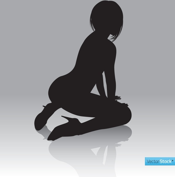 Sexy Vector Stock Silhouette