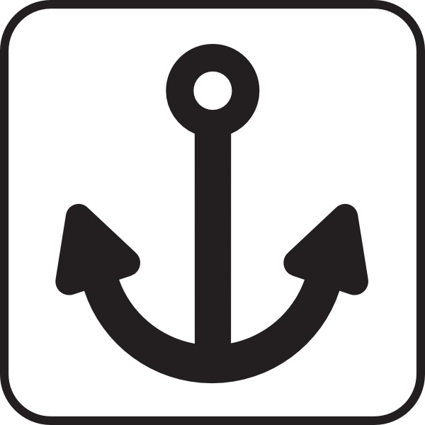 Black Anchor Clip Art