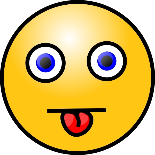 clipart smiley face with tongue out - photo #6