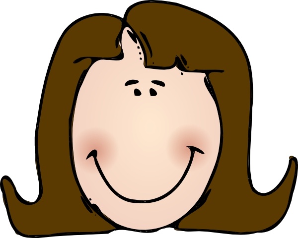 Free vector Vector clip art Smiling Lady Face clip art. File size: 0.13 MB