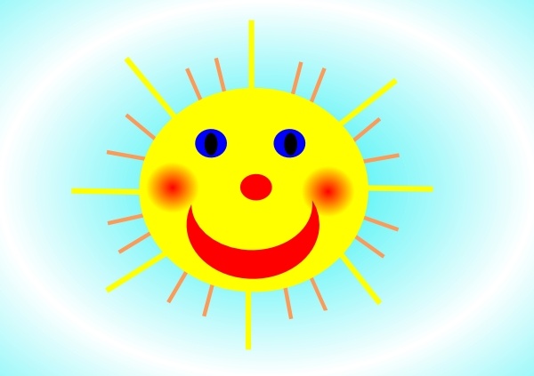 sun clipart. Smiling Sun clip art. Preview