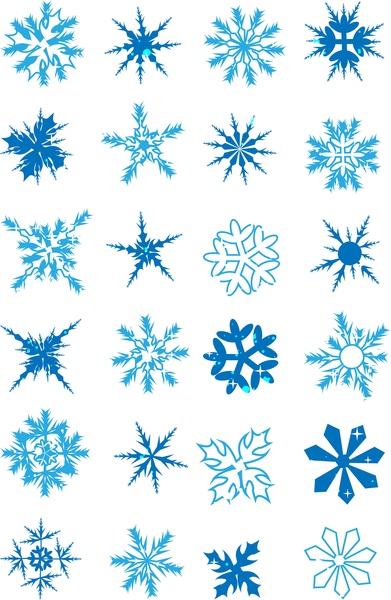 snowflake collection elements