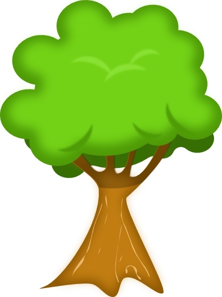 forest trees clipart. Soft Trees clip art. Preview