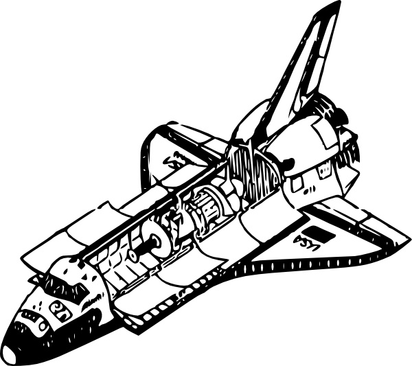 free clip art of space shuttle - photo #19