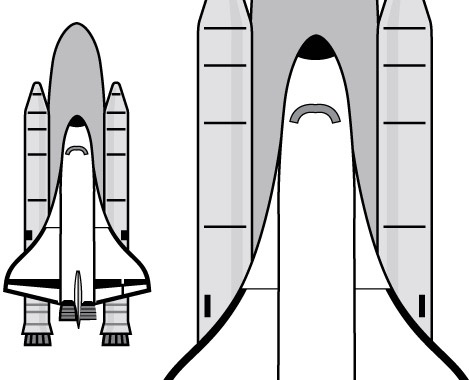 Space Shuttle clip art Free vector in Open office drawing svg ( .svg