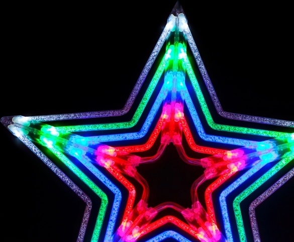 colored star light for kitchen