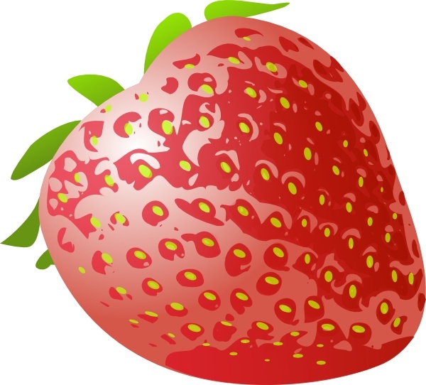 Free vector Vector clip art Stawberry Fresh Fruit clip art