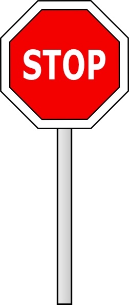 Stop Sign clip art Free vector in Open office drawing svg ( .svg