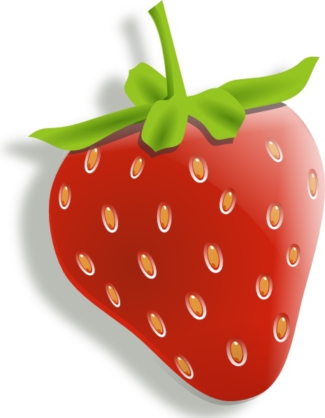 red strawberry clipart - photo #48