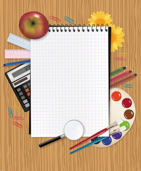 Free Vector Images  Commercial  on Study Stationery 03 Vector Vector Misc   Free Vector For Free Download