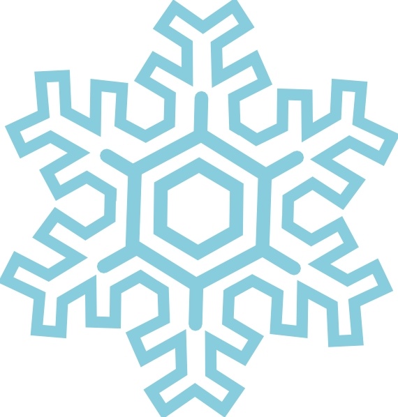Stylized Snowflake clip art. Preview
