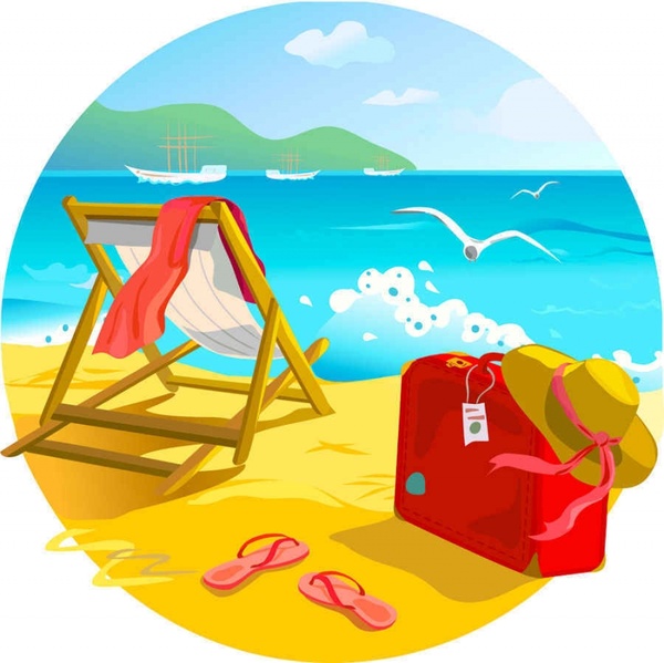 free beach clipart backgrounds - photo #31