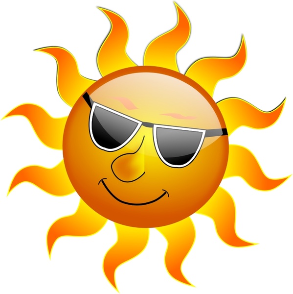 Free vector Vector clip art Summer Smile Sun. File size: 0.16 MB