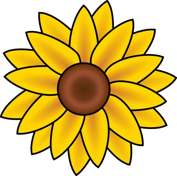 clip art sunflower. Sunflower clip art. Preview