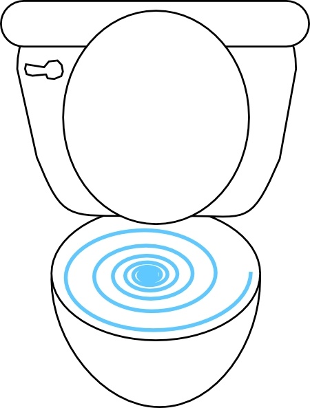 clipart toilet flush - photo #3