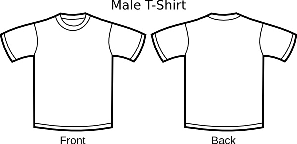 clip art of a t shirt outline - photo #19
