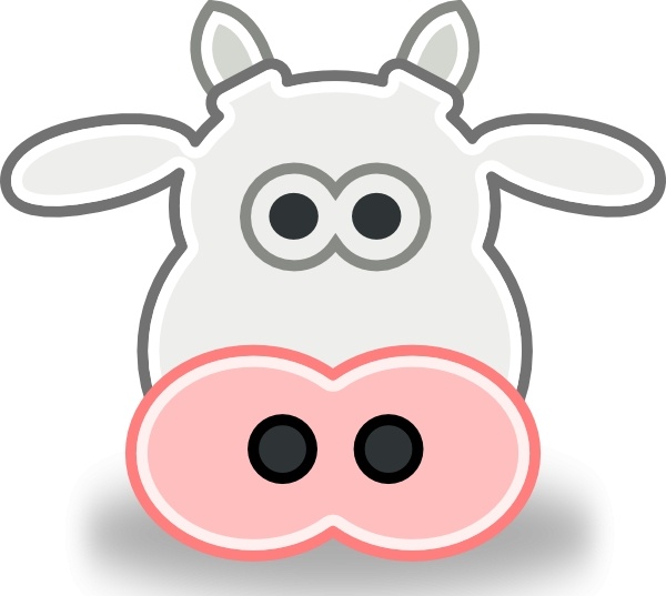 free clip art cow head - photo #1