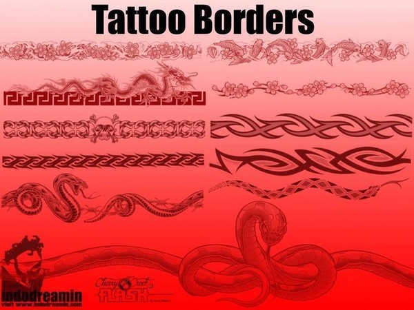 photoshop brushes Tattoo Borders. File size: 1.67 MB