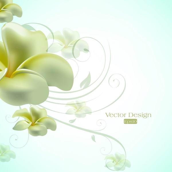 Text elegant lily design background vector Free vector in Encapsulated 