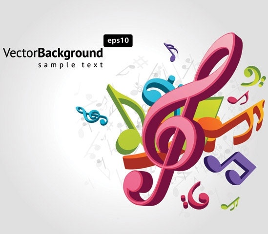 Free Download Vector Graphic on Theme Music Notes Vector 2 Vector Misc   Free Vector For Free Download