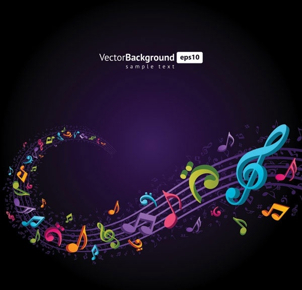Pattern Vector Free Download on Theme Music Notes Vector 4 Vector Misc   Free Vector For Free Download