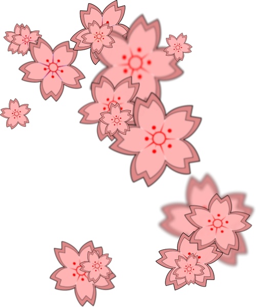 Free Flower Picture Downloads on Tile Effect Sakura 2 Vector Clip Art   Free Vector For Free Download