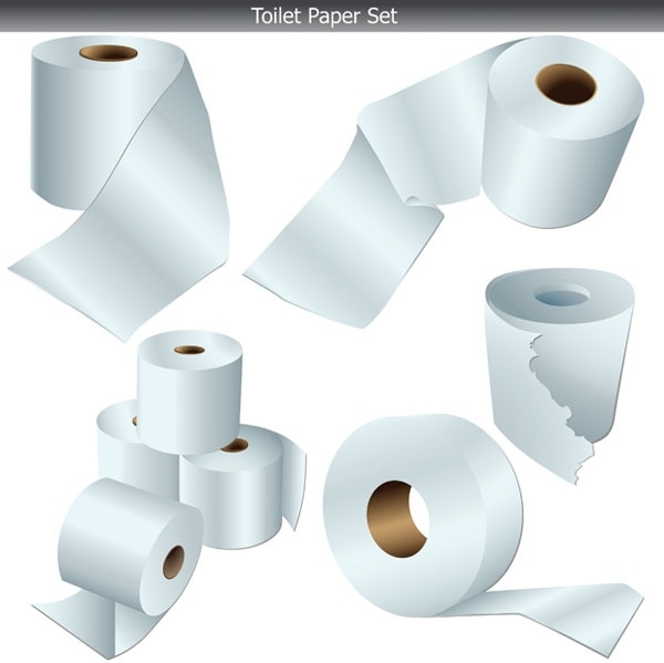 Toilet paper clip art Free vector in Encapsulated PostScript eps ( .eps