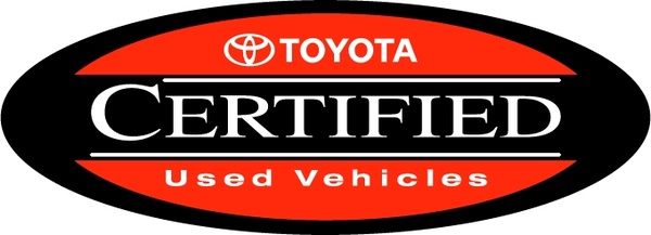 Toyota certified used vehicles Vector logo Free vector for free download
