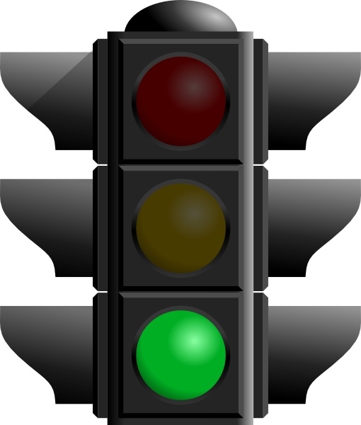 free clipart traffic light green - photo #44