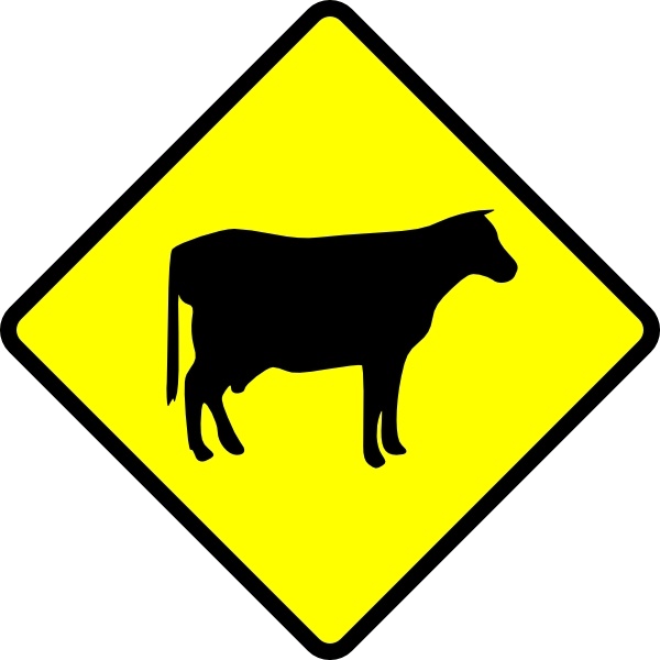 yellow cow clipart - photo #49