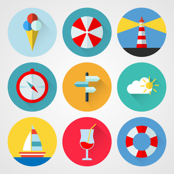 Travel icons Free vector in Encapsulated PostScript eps ( .eps ) vector ...
