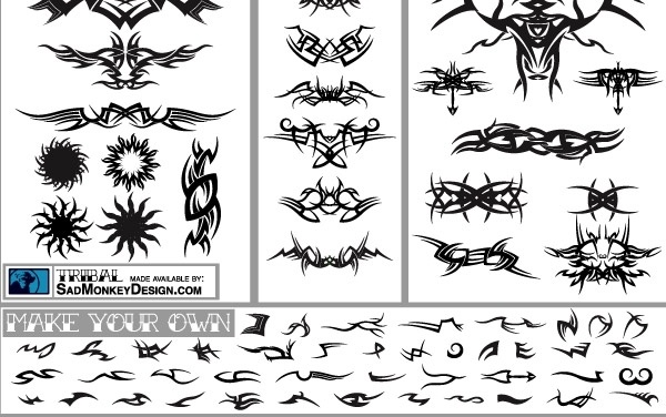 free download vector graphics tatto tribal