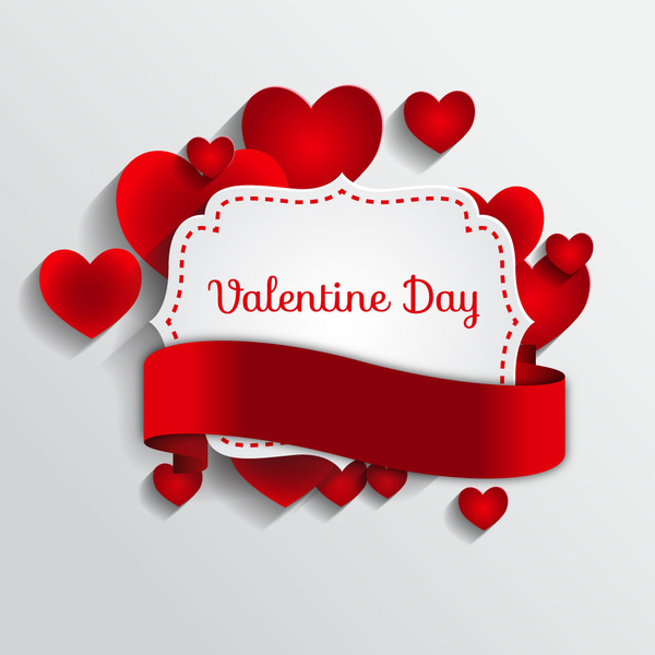Valentine day frame template Free vector in Adobe Illustrator ai ( .ai