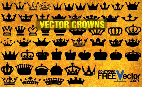 Crown Vector Free Download on Vector Crowns Vector Silhouettes   Free Vector For Free Download