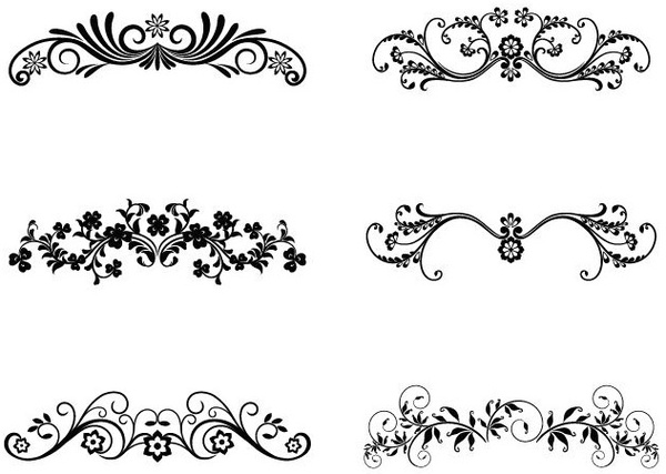 Free Vector Logo Design Elements on Vector Floral Ornamental Design Elements Vector Floral   Free Vector