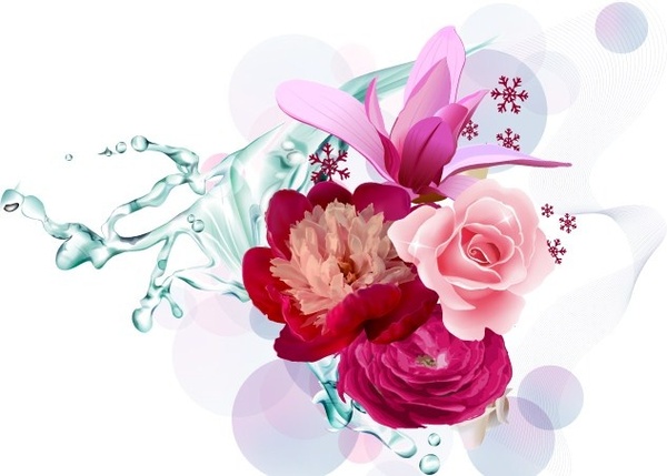 Free Floral Vector on Vector Flower Art Vector Flower   Free Vector For Free Download