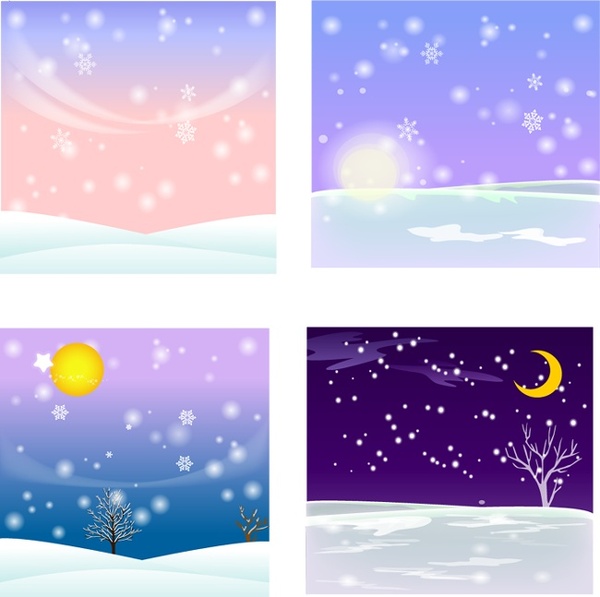 Snow Background on Free Vector Vector Background Vector Snow Background