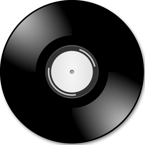 Vinyl Disc Record clip art Free vector in Open office drawing svg 
