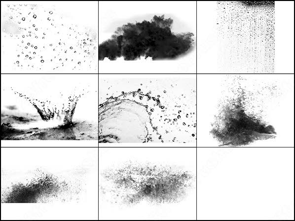 Water Drops Brushes Photoshop Free Download