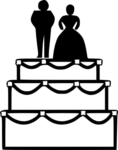 free clipart of wedding cakes - photo #15