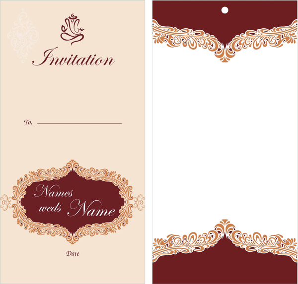 Wedding Card Design Free Vector In Encapsulated PostScript Eps eps 